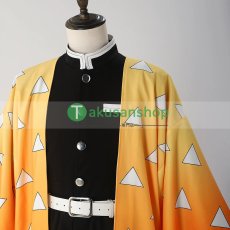 画像4: 鬼滅の刃 我妻善逸 風  コスチューム コスプレ衣装 (4)