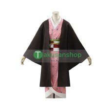 画像1: 鬼滅の刃  竈門禰豆子 かまど ねずこ 風 コスチューム コスプレ衣装 (1)