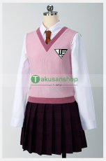画像1: ニューダンガンロンパV3 みんなのコロシアイ新学期 赤松楓 制服 コスプレ衣装 コスチューム (1)