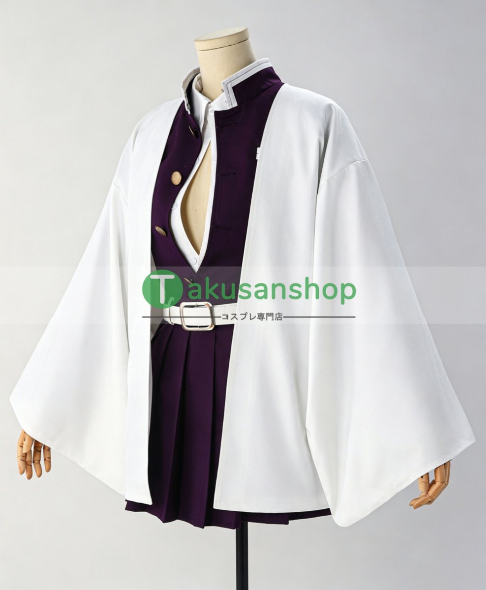 画像2: 鬼滅の刃 甘露寺蜜璃 風 コスチューム コスプレ衣装 (2)