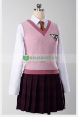 画像2: ニューダンガンロンパV3 みんなのコロシアイ新学期 赤松楓 制服 コスプレ衣装 コスチューム (2)