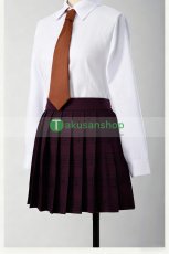 画像4: ニューダンガンロンパV3 みんなのコロシアイ新学期 赤松楓 制服 コスプレ衣装 コスチューム (4)