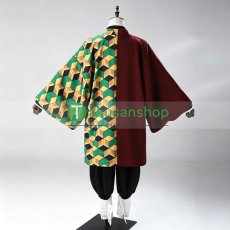 画像2: 鬼滅の刃 冨岡義勇 とみおかぎゆう 風 コスチューム コスプレ衣装 (2)