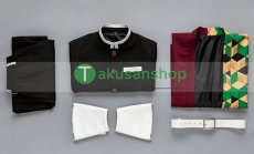 画像9: 鬼滅の刃 冨岡義勇 とみおかぎゆう 風 コスチューム コスプレ衣装 (9)