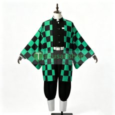 画像1: 鬼滅の刃 竈門炭治郎 かまど たんじろう  風 コスチューム コスプレ衣装 (1)