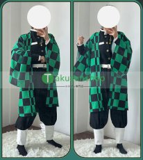 画像5: 鬼滅の刃 竈門炭治郎 かまど たんじろう  風 コスチューム コスプレ衣装 (5)