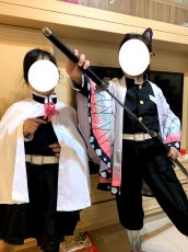 画像1: 鬼滅の刃 胡蝶カナエ 胡蝶しのぶ  子供向  コスチューム コスプレ衣装 (1)