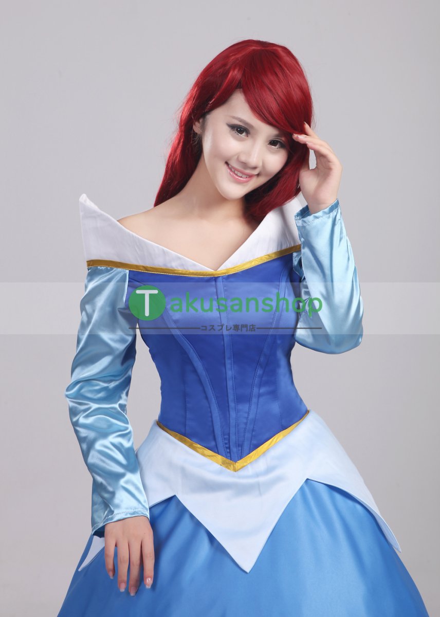 画像6: 眠れる森の美女 オーロラ姫 眠り姫 プリンセス ドレス  風 コスチューム コスプレ衣装 オーダーメイド (6)
