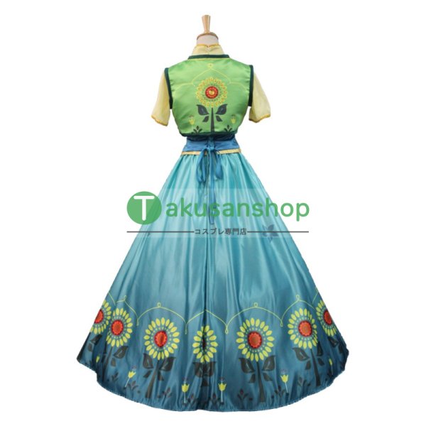 FROZEN アナと雪の女王 アナ Anna 風 コスチューム コスプレ衣装