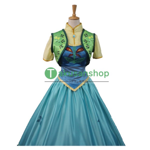 FROZEN アナと雪の女王 アナ Anna 風 コスチューム コスプレ衣装