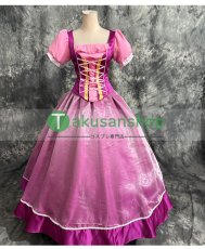 画像2: Tangled 塔の上のラプンツェル ラプンツェル Rapunzel 風 コスチューム コスプレ衣装 オーダーメイド (2)