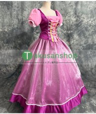 画像3: Tangled 塔の上のラプンツェル ラプンツェル Rapunzel 風 コスチューム コスプレ衣装 オーダーメイド (3)