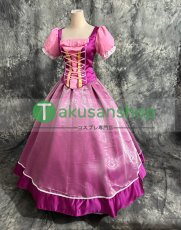 画像4: Tangled 塔の上のラプンツェル ラプンツェル Rapunzel 風 コスチューム コスプレ衣装 オーダーメイド (4)