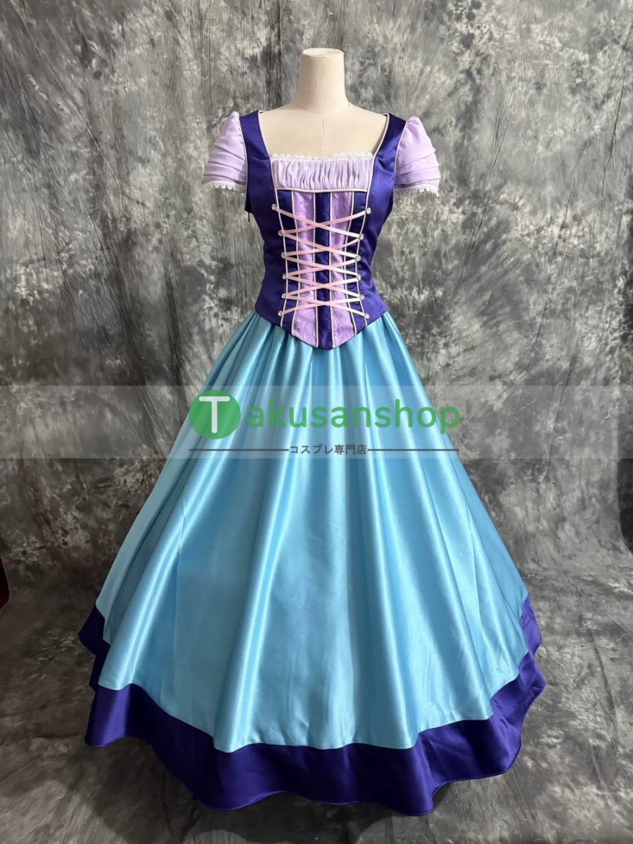 画像7: Tangled 塔の上のラプンツェル ラプンツェル Rapunzel 風 コスチューム コスプレ衣装 オーダーメイド (7)