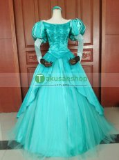 画像1: リトル・マーメイド 人魚姫 アリエル プリンセス ドレス 風 コスチューム コスプレ衣装 オーダーメイド (1)