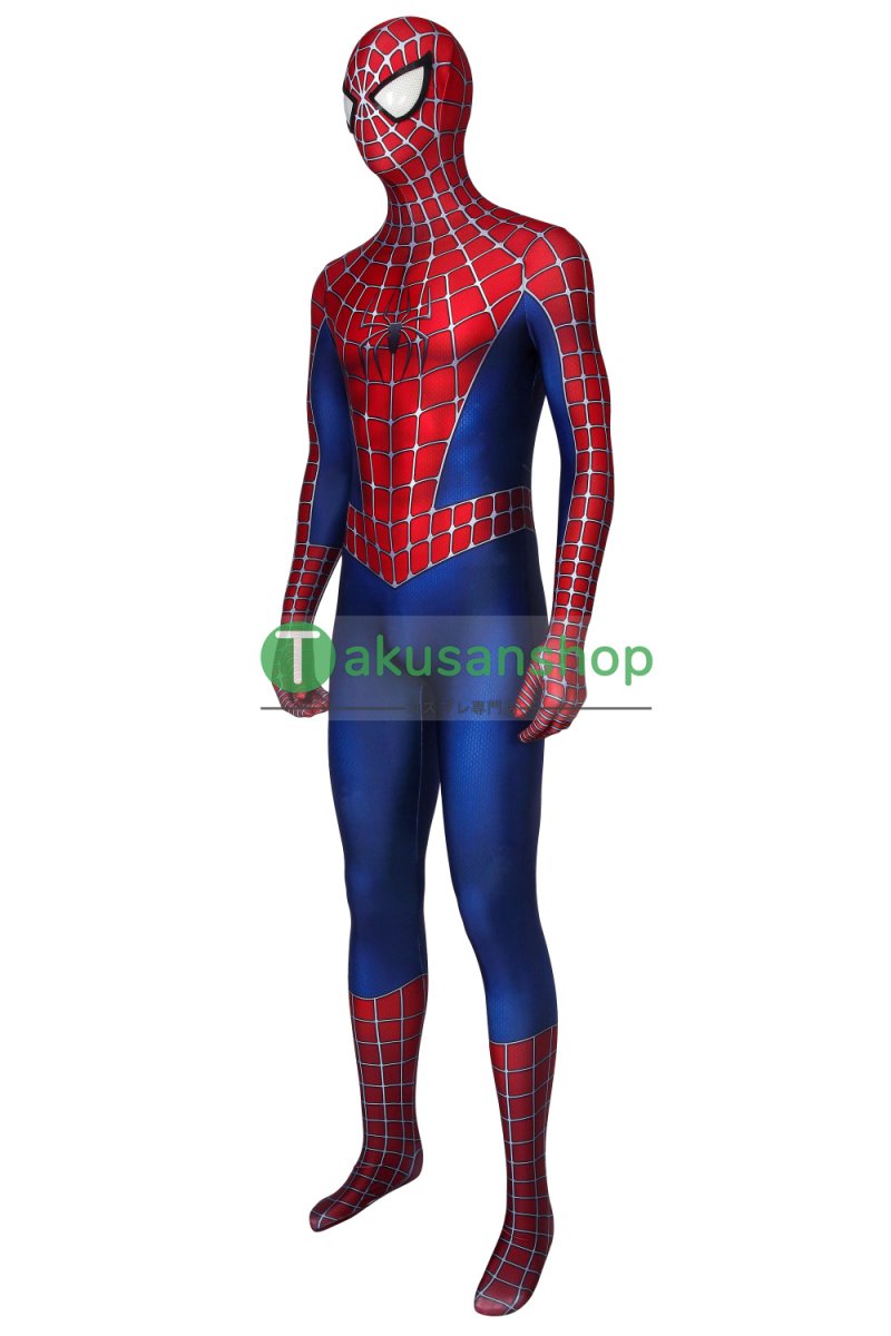 画像2: スパイダーマン Spider-Man ピーター・パーカー 風 全身タイツ コスチューム コスプレ衣装 (2)
