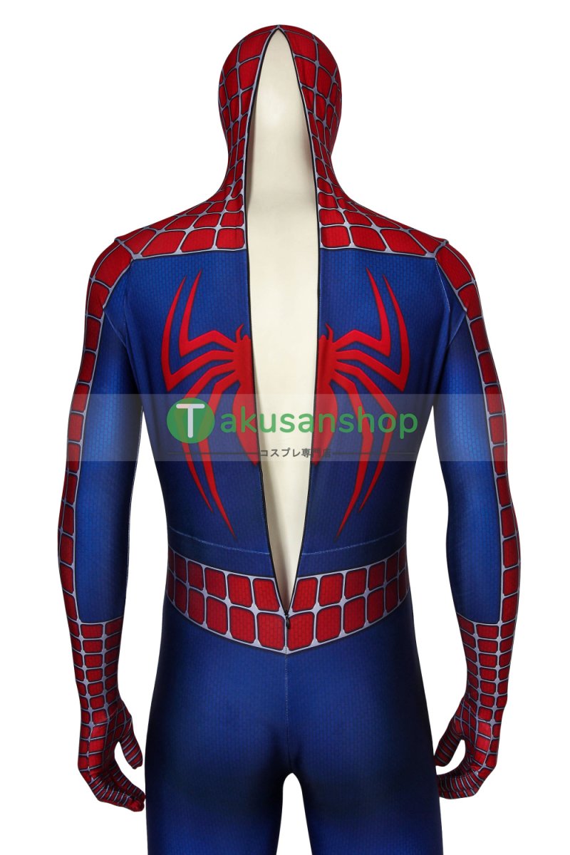 画像5: スパイダーマン Spider-Man ピーター・パーカー 風 全身タイツ コスチューム コスプレ衣装 (5)