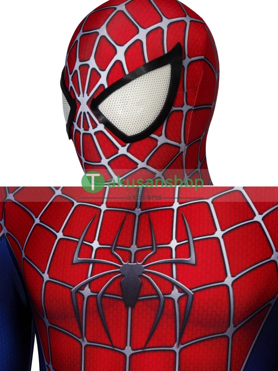 画像6: スパイダーマン Spider-Man ピーター・パーカー 風 全身タイツ コスチューム コスプレ衣装 (6)