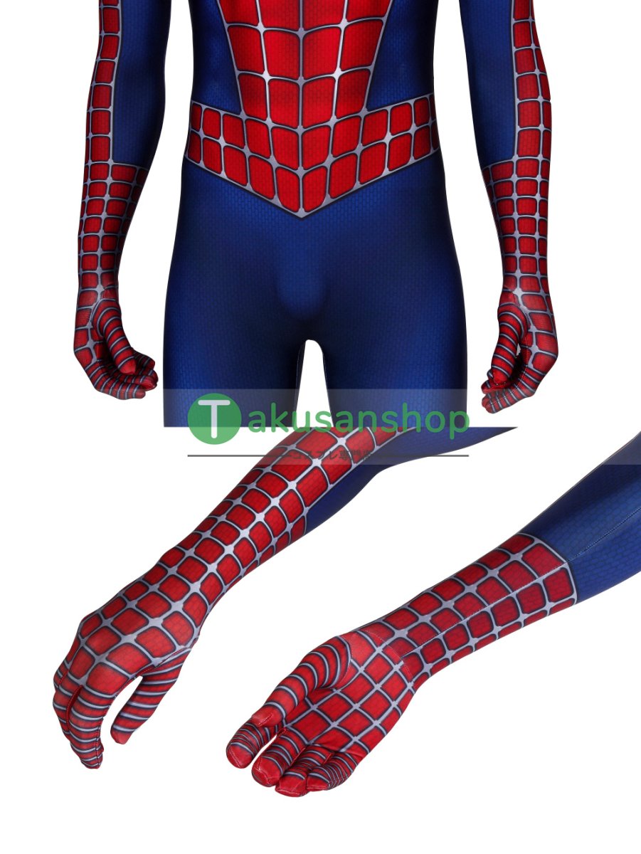 画像8: スパイダーマン Spider-Man ピーター・パーカー 風 全身タイツ コスチューム コスプレ衣装 (8)