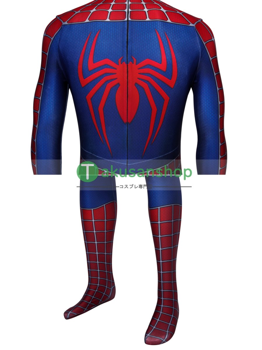 画像9: スパイダーマン Spider-Man ピーター・パーカー 風 全身タイツ コスチューム コスプレ衣装 (9)