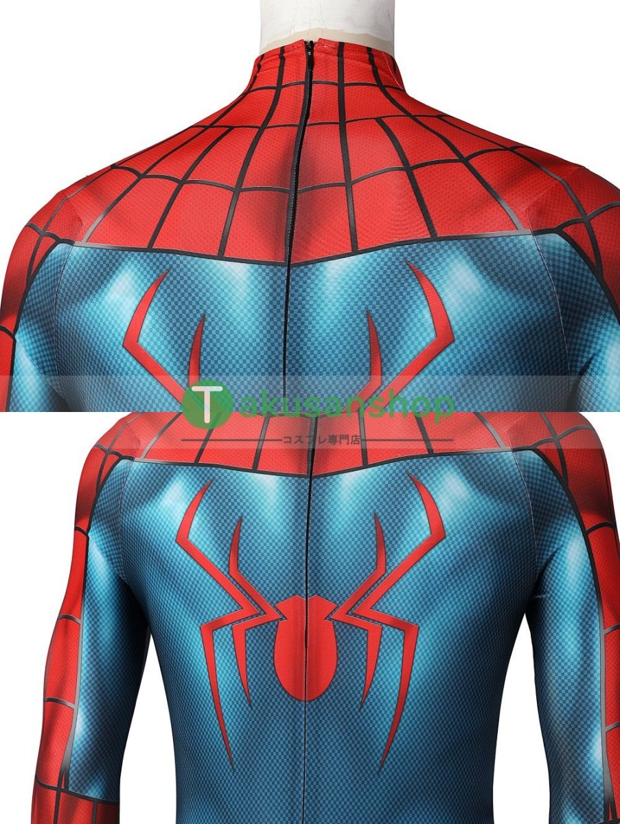 画像10: スパイダーマン Spider-Man ピーター・パーカー 風 全身タイツ コスチューム コスプレ衣装 (10)