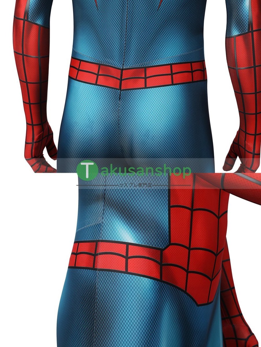 画像11: スパイダーマン Spider-Man ピーター・パーカー 風 全身タイツ コスチューム コスプレ衣装 (11)