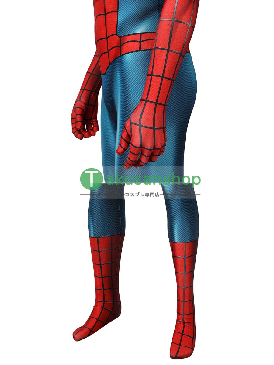 画像12: スパイダーマン Spider-Man ピーター・パーカー 風 全身タイツ コスチューム コスプレ衣装 (12)