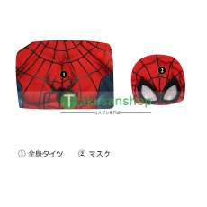 画像13: スパイダーマン Spider-Man ピーター・パーカー 風 全身タイツ コスチューム コスプレ衣装 (13)