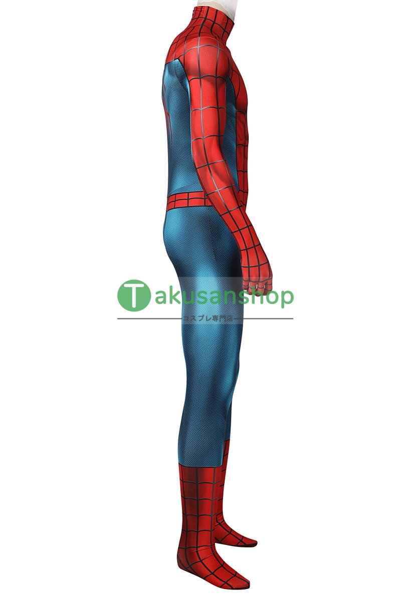 画像5: スパイダーマン Spider-Man ピーター・パーカー 風 全身タイツ コスチューム コスプレ衣装 (5)