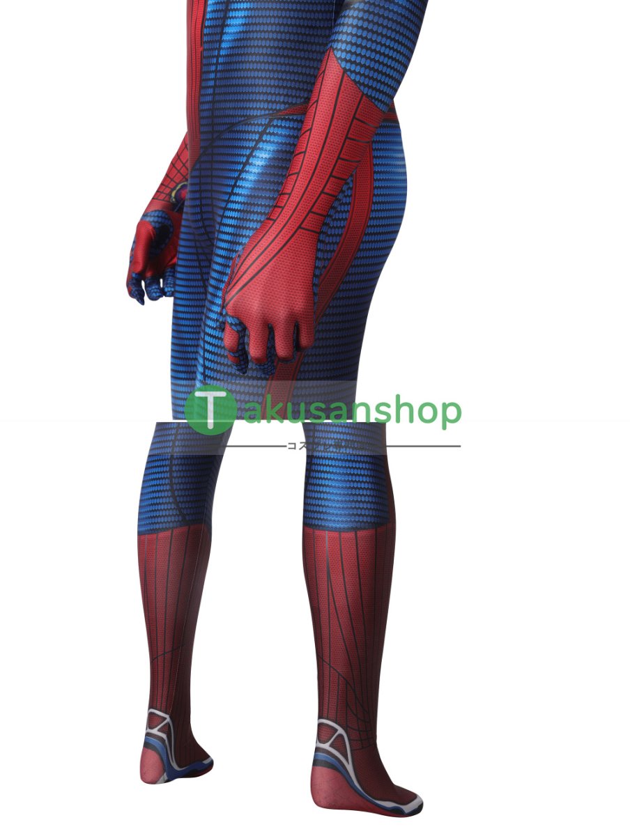 画像13: アメイジング・スパイダーマン ピーター・パーカー 風 全身タイツ コスチューム コスプレ衣装 (13)