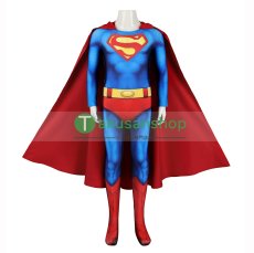 画像1: 子供向 1978映画 Superman スーパーマン クラーク・ケント 全身タイツ 風  コスプレ衣装 コスチューム (1)