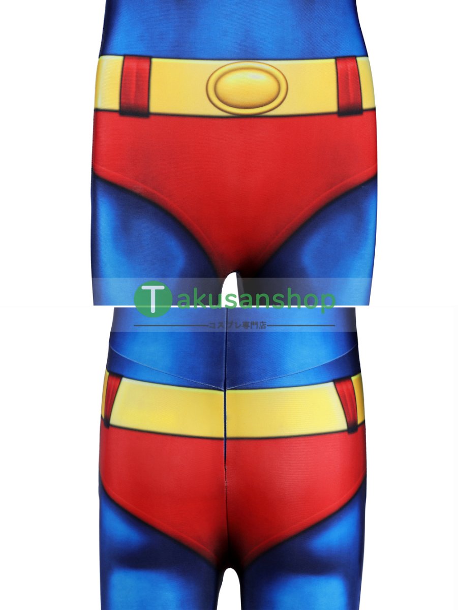 画像10: 子供向 1978映画 Superman スーパーマン クラーク・ケント 全身タイツ 風  コスプレ衣装 コスチューム (10)