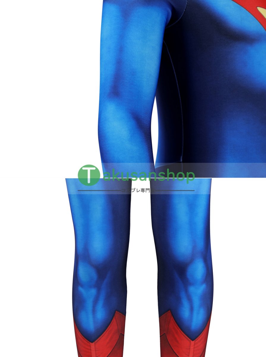 画像11: 子供向 1978映画 Superman スーパーマン クラーク・ケント 全身タイツ 風  コスプレ衣装 コスチューム (11)