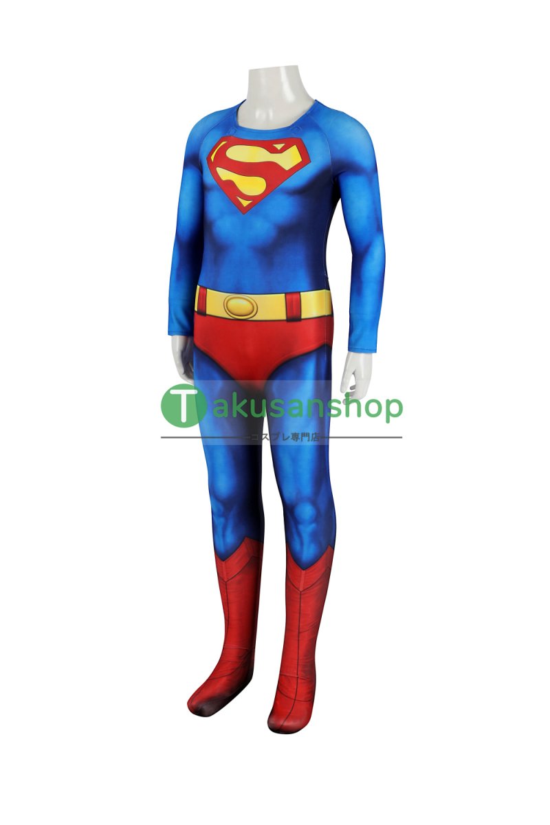 画像5: 子供向 1978映画 Superman スーパーマン クラーク・ケント 全身タイツ 風  コスプレ衣装 コスチューム (5)