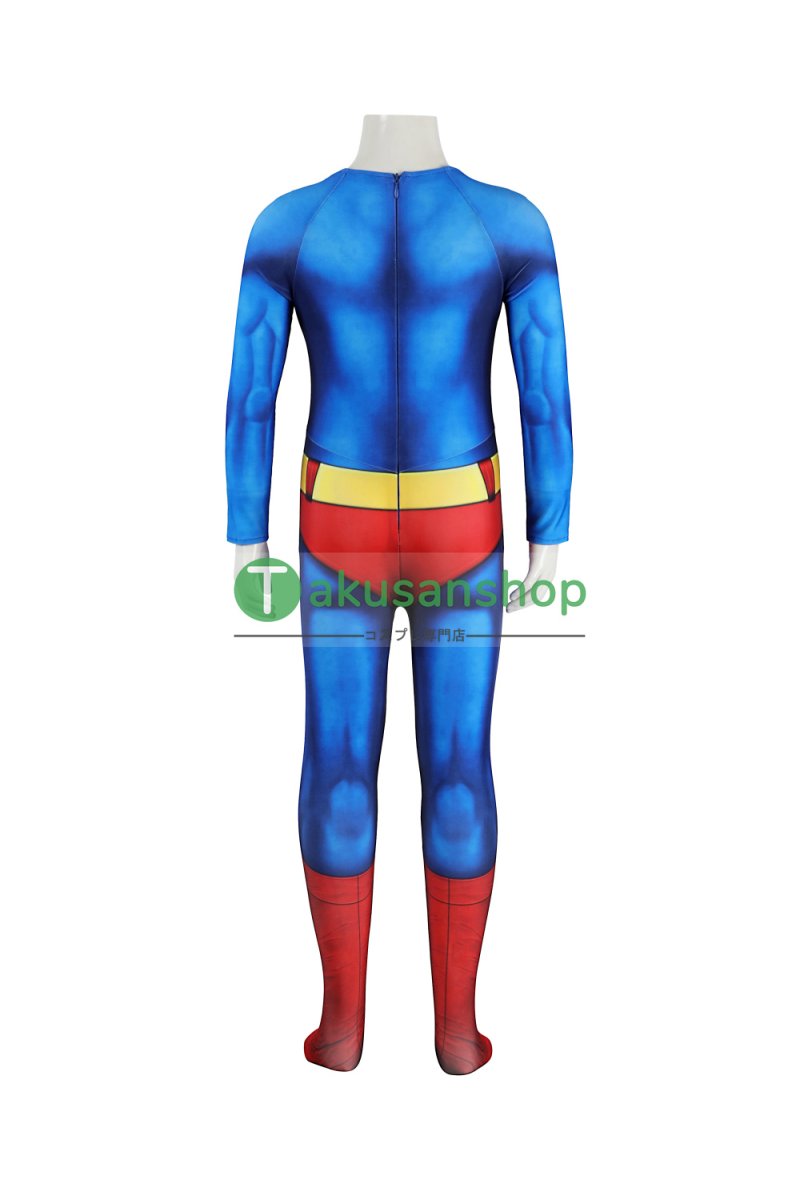 画像7: 子供向 1978映画 Superman スーパーマン クラーク・ケント 全身タイツ 風  コスプレ衣装 コスチューム (7)