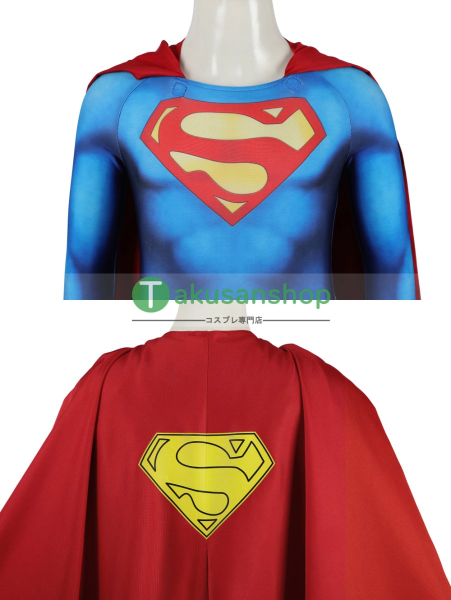 画像8: 子供向 1978映画 Superman スーパーマン クラーク・ケント 全身タイツ 風  コスプレ衣装 コスチューム (8)