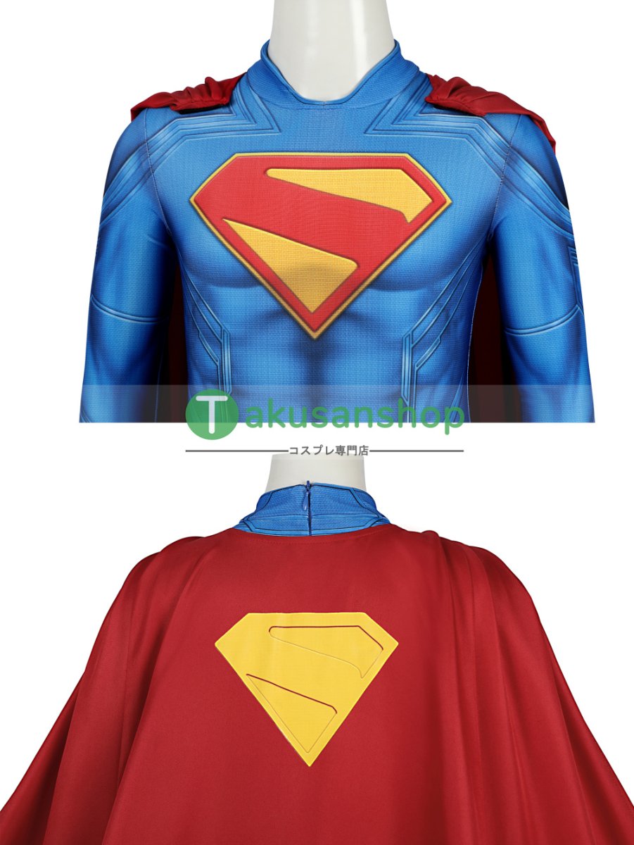 画像11: 子供向  Superman 2025映画 スーパーマン：レガシー クラーク・ケント 風 コスチューム コスプレ衣装 (11)