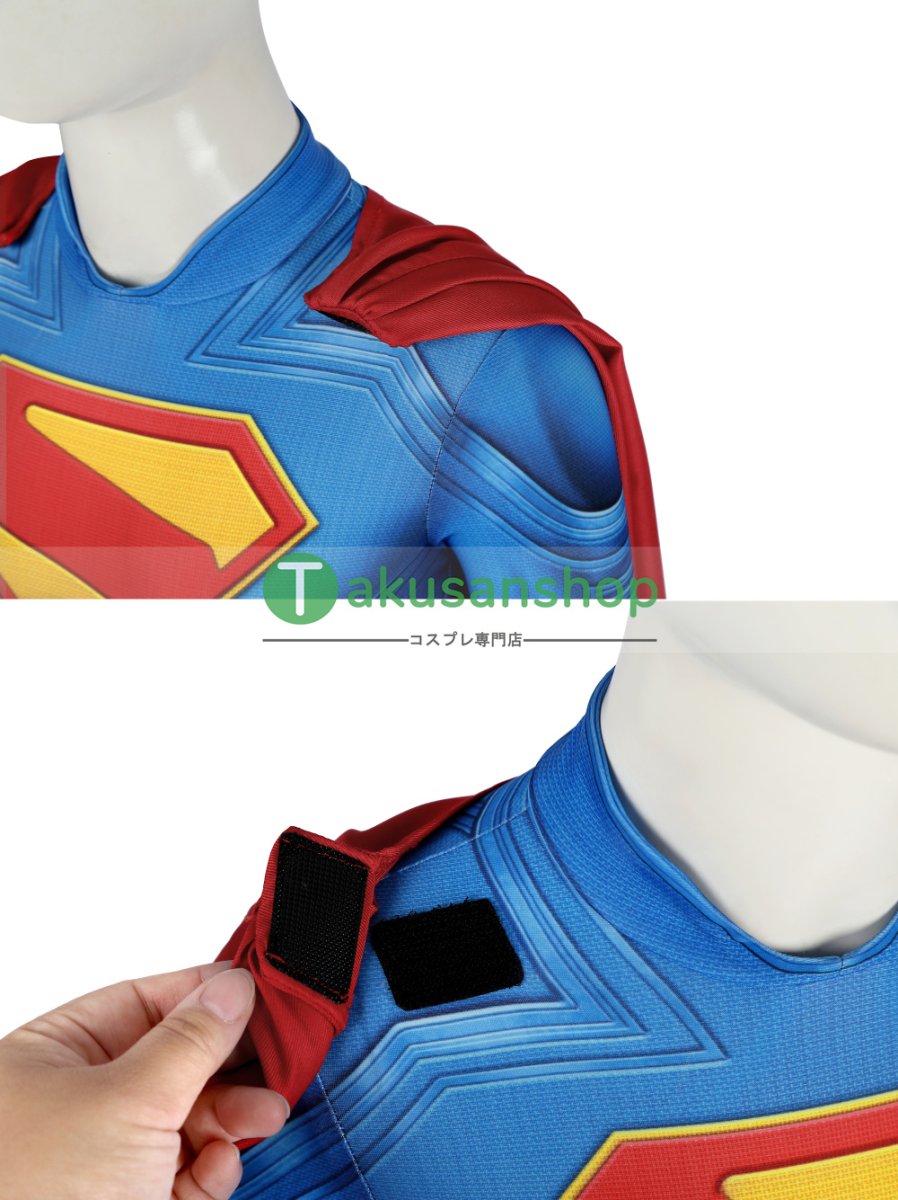 画像12: 子供向  Superman 2025映画 スーパーマン：レガシー クラーク・ケント 風 コスチューム コスプレ衣装 (12)