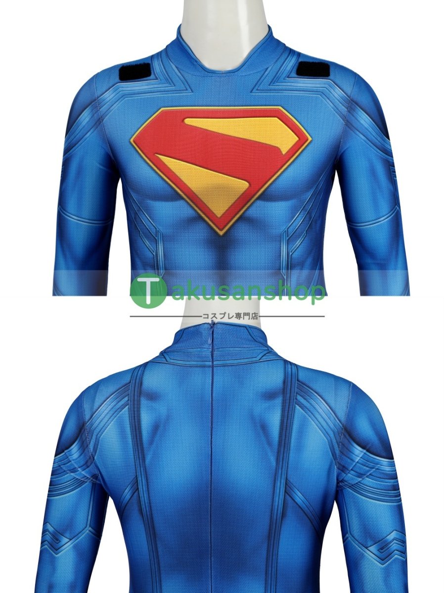 画像13: 子供向  Superman 2025映画 スーパーマン：レガシー クラーク・ケント 風 コスチューム コスプレ衣装 (13)