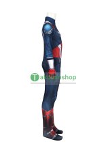 画像3: 子供向 キャプテン・アメリカ：ブレイブ・ニュー・ワールド サム・ウィルソン 全身タイツ 風  コスプレ衣装 コスチューム (3)