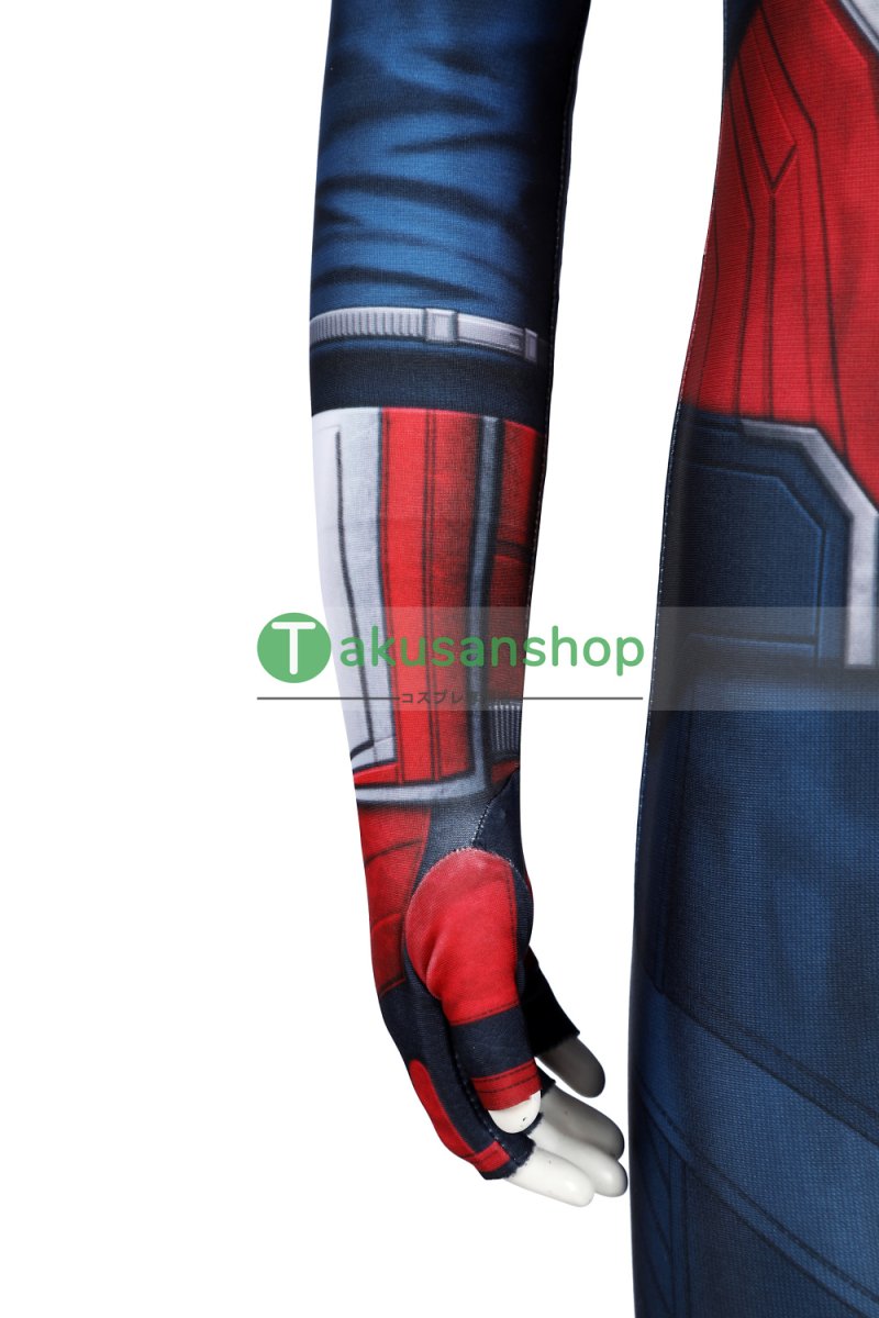 画像5: 子供向 キャプテン・アメリカ：ブレイブ・ニュー・ワールド サム・ウィルソン 全身タイツ 風  コスプレ衣装 コスチューム (5)