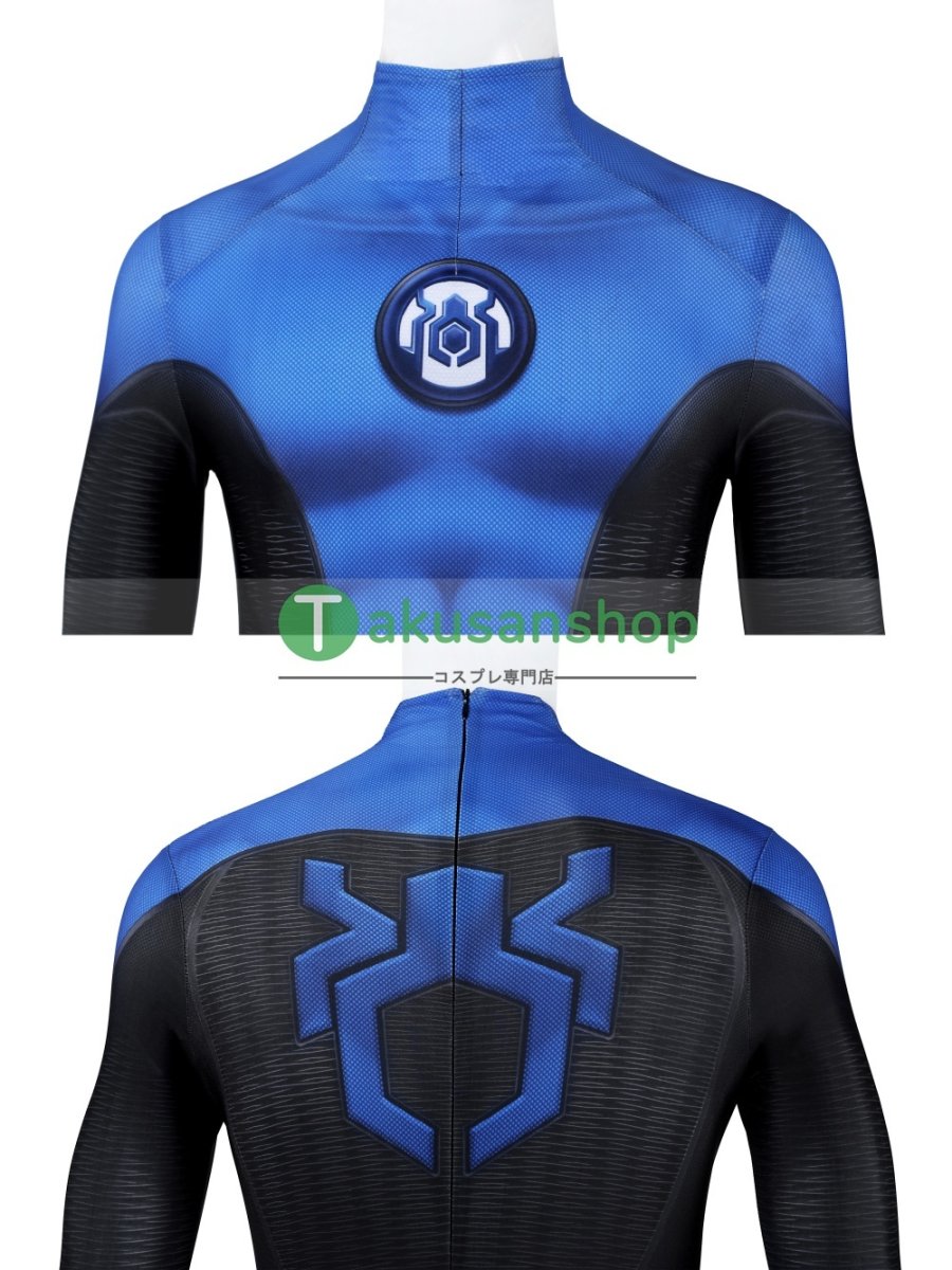 画像10: スパイダーマン 2 Spider-Man 2 ピーター・パーカー ニューブルー・スーツ 風 全身タイツ コスチューム コスプレ衣装 (10)