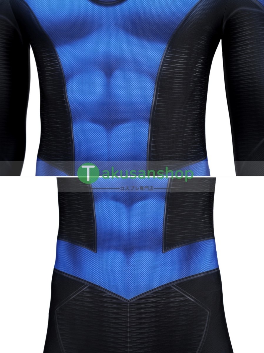 画像11: スパイダーマン 2 Spider-Man 2 ピーター・パーカー ニューブルー・スーツ 風 全身タイツ コスチューム コスプレ衣装 (11)