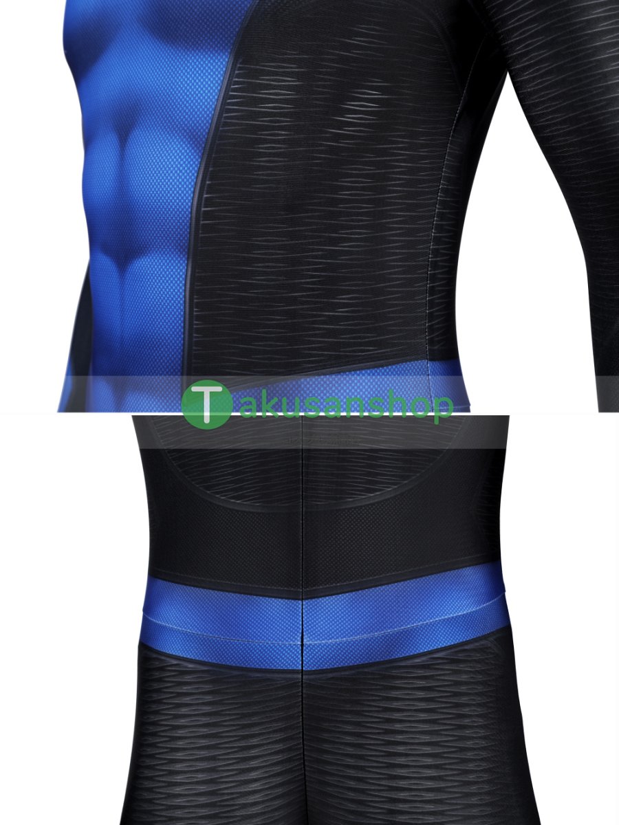 画像13: スパイダーマン 2 Spider-Man 2 ピーター・パーカー ニューブルー・スーツ 風 全身タイツ コスチューム コスプレ衣装 (13)