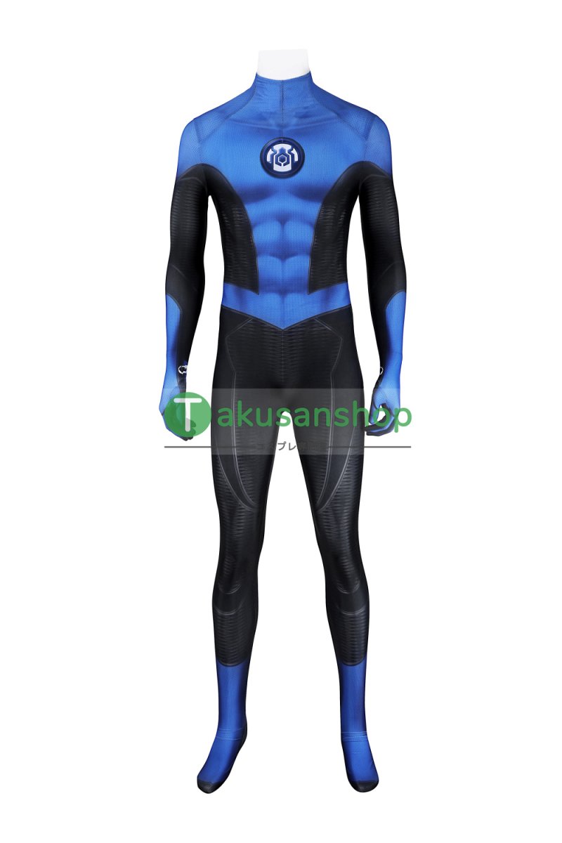 画像3: スパイダーマン 2 Spider-Man 2 ピーター・パーカー ニューブルー・スーツ 風 全身タイツ コスチューム コスプレ衣装 (3)