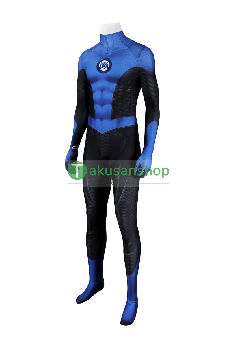 画像4: スパイダーマン 2 Spider-Man 2 ピーター・パーカー ニューブルー・スーツ 風 全身タイツ コスチューム コスプレ衣装 (4)