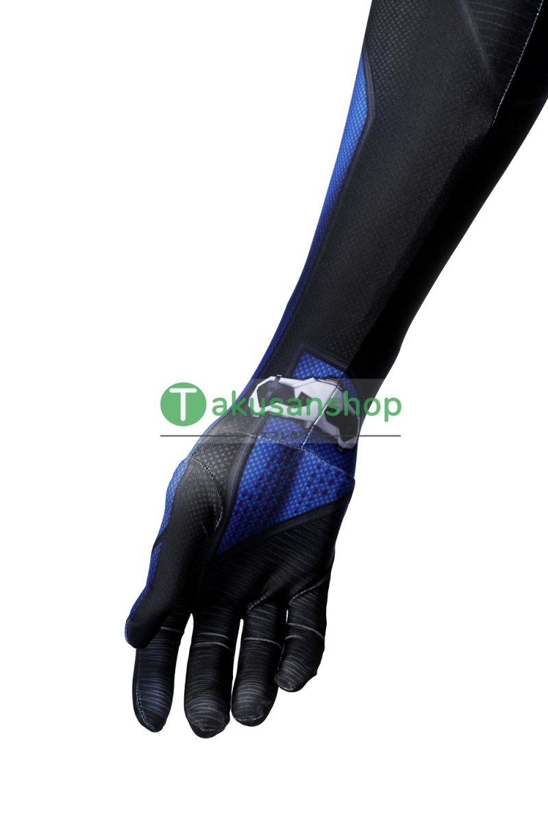 画像8: スパイダーマン 2 Spider-Man 2 ピーター・パーカー ニューブルー・スーツ 風 全身タイツ コスチューム コスプレ衣装 (8)