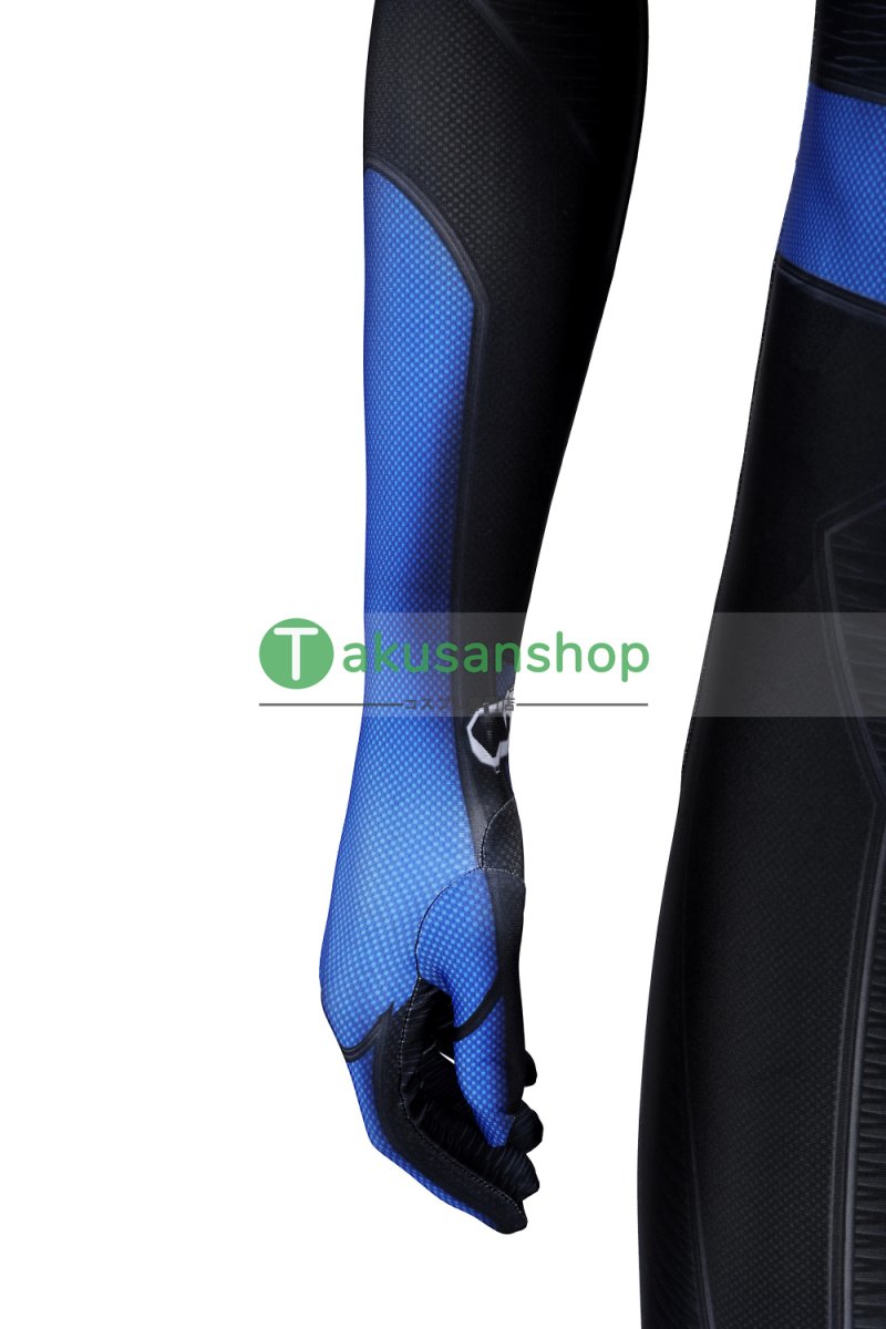 画像9: スパイダーマン 2 Spider-Man 2 ピーター・パーカー ニューブルー・スーツ 風 全身タイツ コスチューム コスプレ衣装 (9)