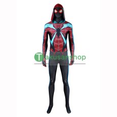 画像1: スパイダーマン 2 Spider-Man 2 マイルス・モラレス 風 全身タイツ コスチューム コスプレ衣装 (1)