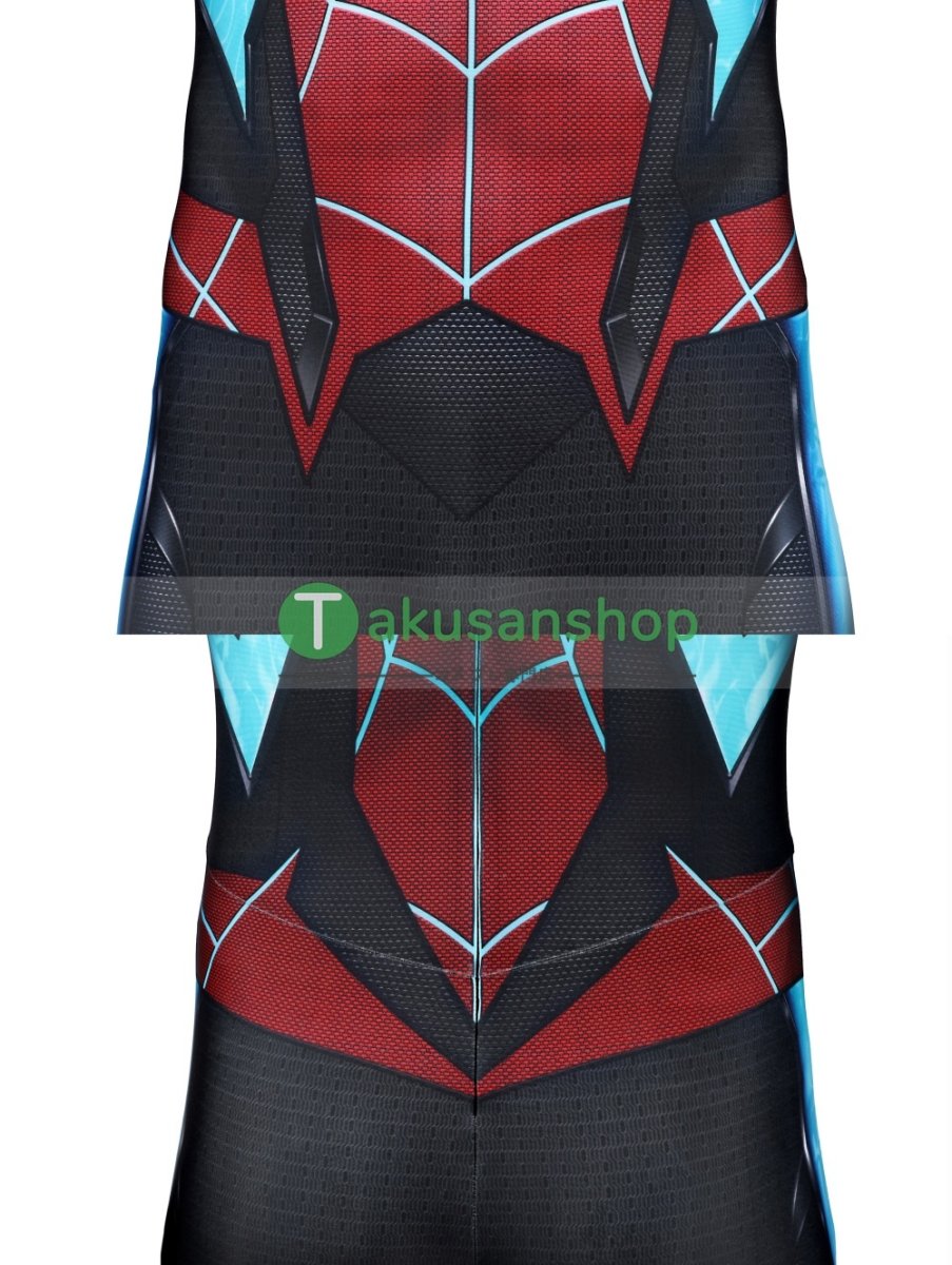 画像12: スパイダーマン 2 Spider-Man 2 マイルス・モラレス マイルズ 風 全身タイツ コスチューム コスプレ衣装 (12)